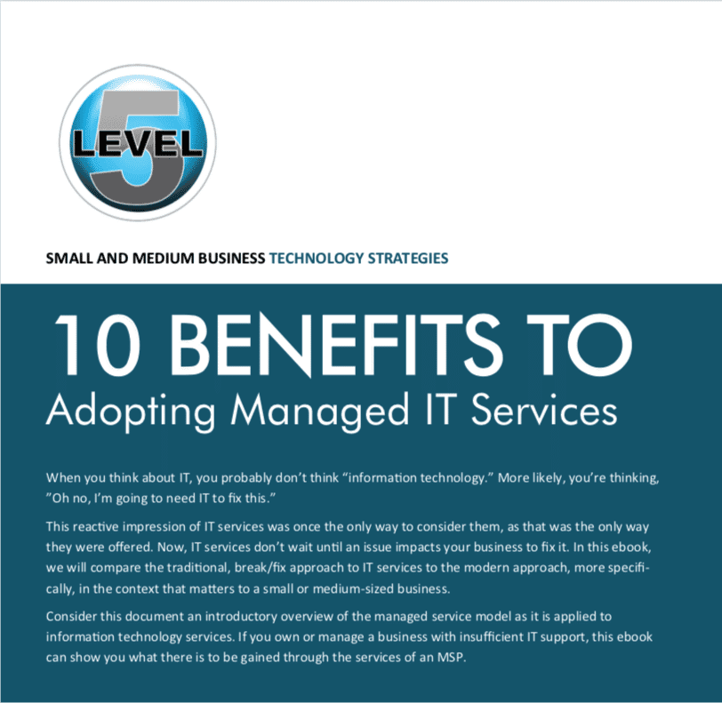 10 Benefits of Managed IT Services | eBook by Level5 Management