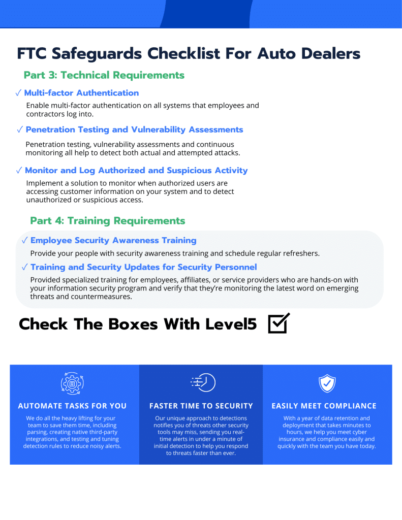 FTC Safeguards 2022 Level5 Management