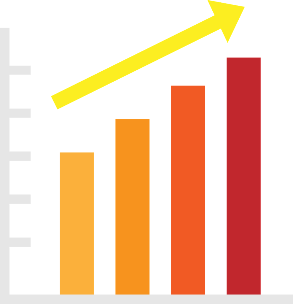 Free graph bar chart vector