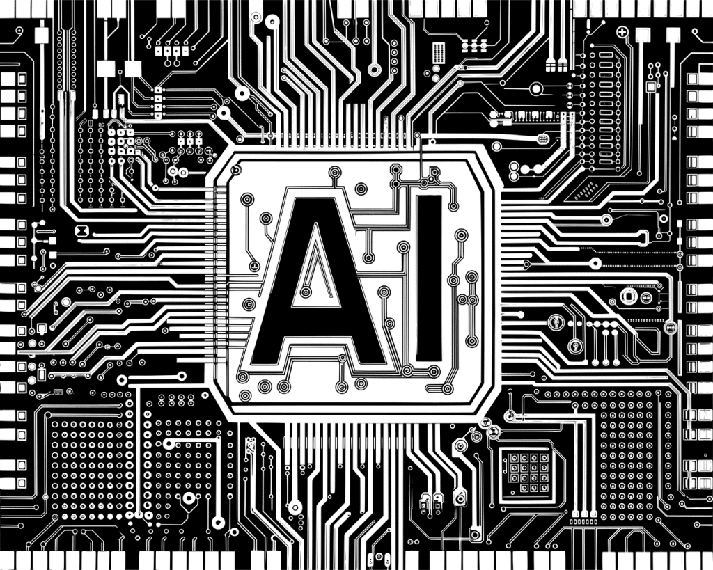 Free ai generated artificial intelligence typography vector