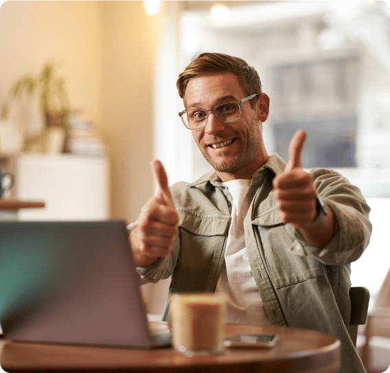 Level5 Business professional reviewing secure IT and cybersecurity services