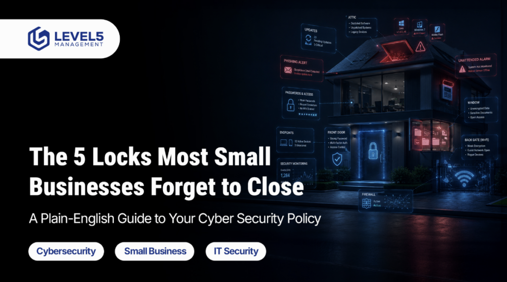 "Five door locks a simple way to picture cyber security layers for a small business in Boca Raton, Florida"